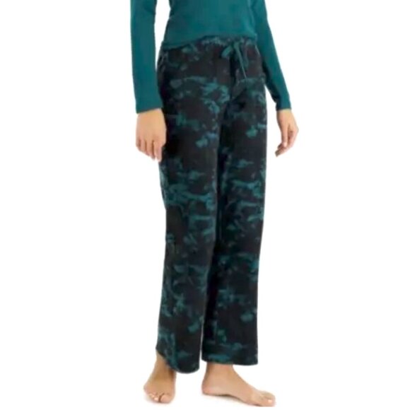 NEW! Jenni Intimates PJ Pants Tie Dye XS‎ Green Black Drawstring Comfy Lounge - Picture 1 of 11